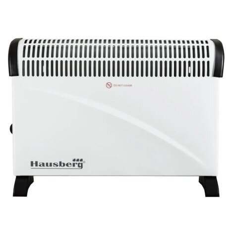 Convector electric Hausberg HB-8201, 2000 W, 3 nivele de putere, termostat reglabil, functie turbo